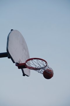 shooting hoops