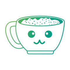 cup with happy face kawaii character vector illustration design
