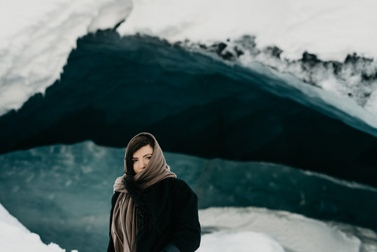 Winter Woman with scarf