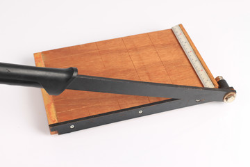 paper cutting board isolated on white background