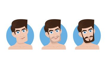 Man and his beard style