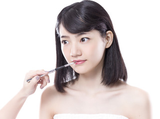 Obraz premium メイクアップシーン