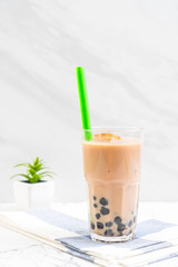 milk tea with bubble