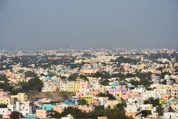 colorful madurai city view from a longer distance 