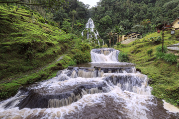 Thermal sources Santa Rosa de Cabal in the coffee zone of Pereira, Colombia