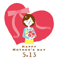 母の日　イラスト