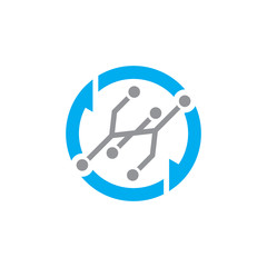 Digital Sync Logo Icon Design