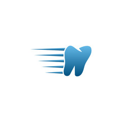 Clean dental tooth logo design template