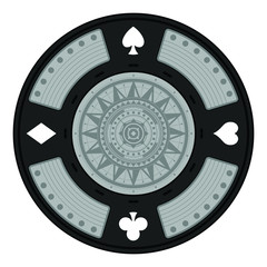 Ornate Poker Chip