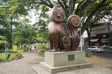 Cat Park (Parque El Gato De Tejada) in Santiago de Cali, Valle de Cauca, Colombia