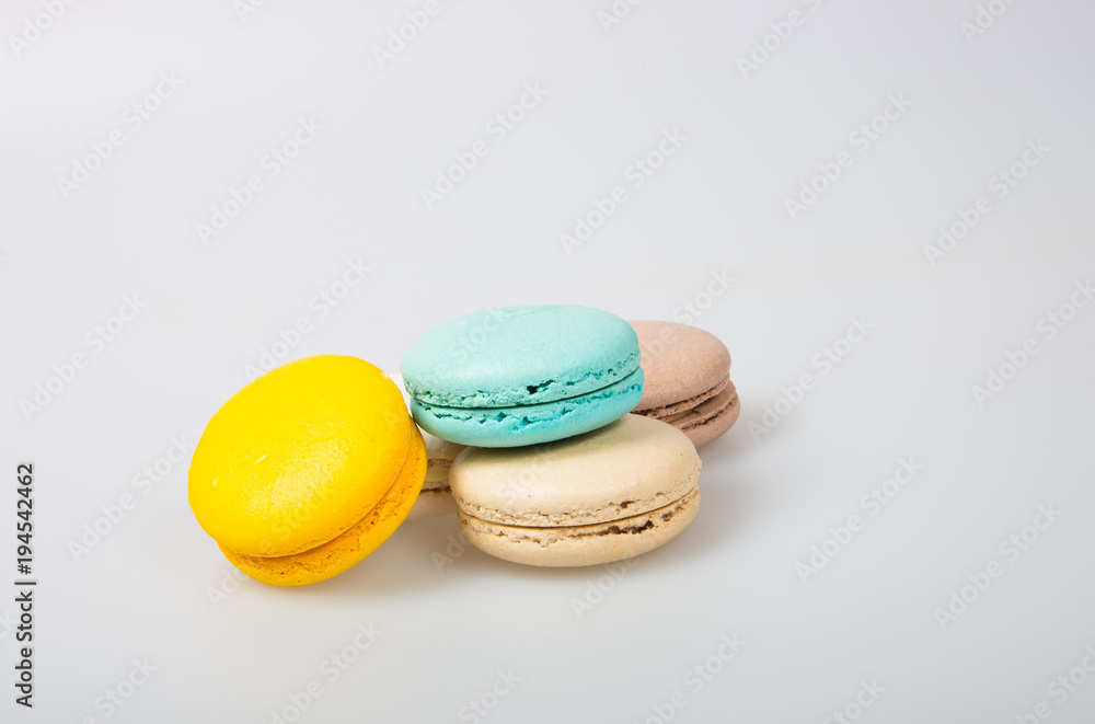 Wall mural macarons or colorful macarons on a background.