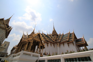 Fototapeta na wymiar Beautiful Royal Grand Palace in Bangkok Thailand