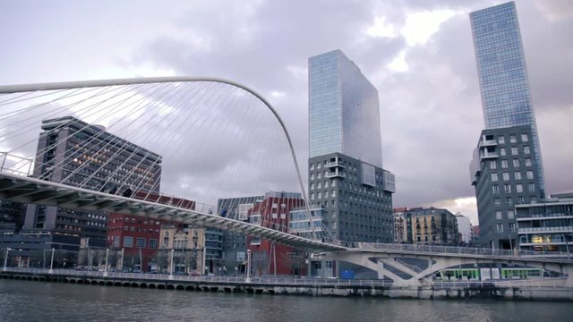 Bilbao, museum, monuments, bridge, buildings, culture, people, Spain