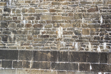Old stone wall at Sanmalo fortress