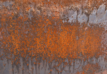 Texture of metal with heavy erosion. Abstract grunge background