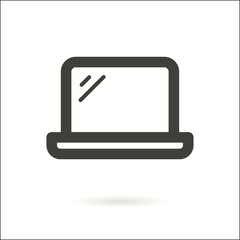 Laptop vector icon.