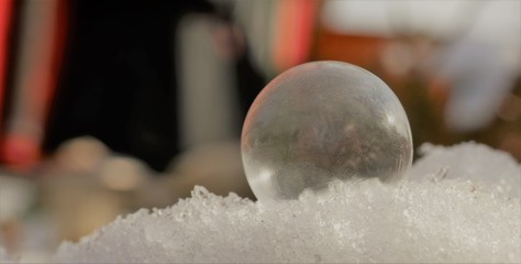 gefrorene Seifenblase © Erika