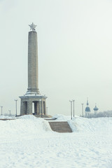 Obelisk to the Soviet soldiers who died during the liberation of Velikie Luki from the German fascist invaders.