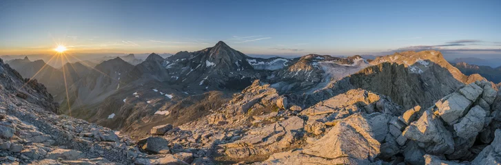 Deurstickers Bergpanorama © Netzer Johannes