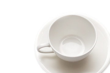 Fototapeta na wymiar A cup for tea on a white background