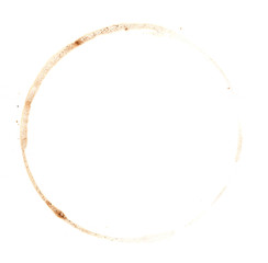 Naklejka premium Spot of coffee isolated on white background