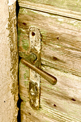 Old Door Brass Handle - 3868