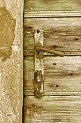 Old Door Brass Handle - 3890