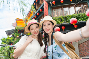 Two girls Taking selfie photograph photo © PR Image Factory