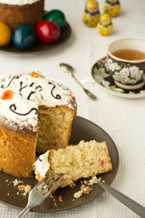 Festive table, laid for Easter