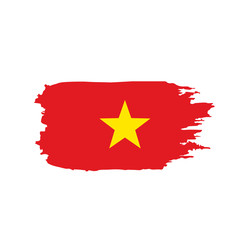 Vietnam flag, vector illustration