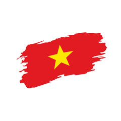 Vietnam flag, vector illustration