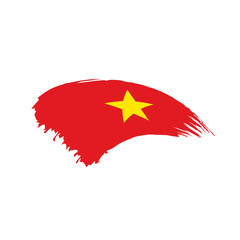 Vietnam flag, vector illustration