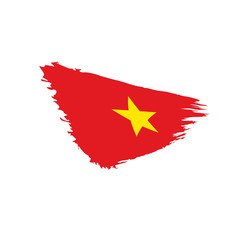 Vietnam flag, vector illustration