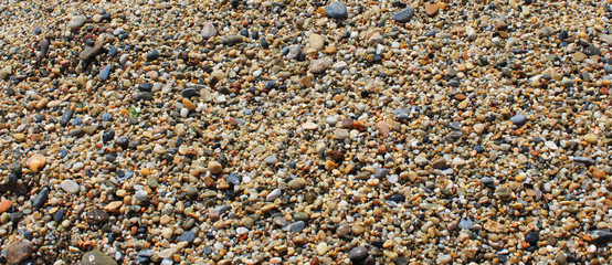 Pebble sea shore background