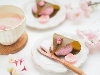 かわいい和菓子桜餅