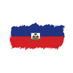 Haiti flag, vector illustration