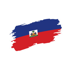 Haiti flag, vector illustration