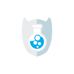 Lab Shield Logo Icon Design