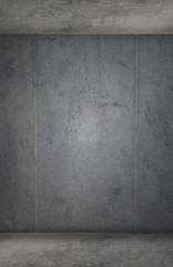Mur en béton d'arrière-plan d'une pièce grunge urbaine