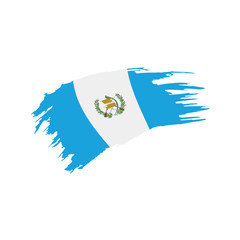Guatemala flag, vector illustration