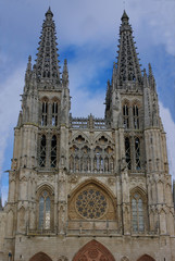 Fototapeta na wymiar Gothic Burgos Cathedral of Saint Mary, Spain