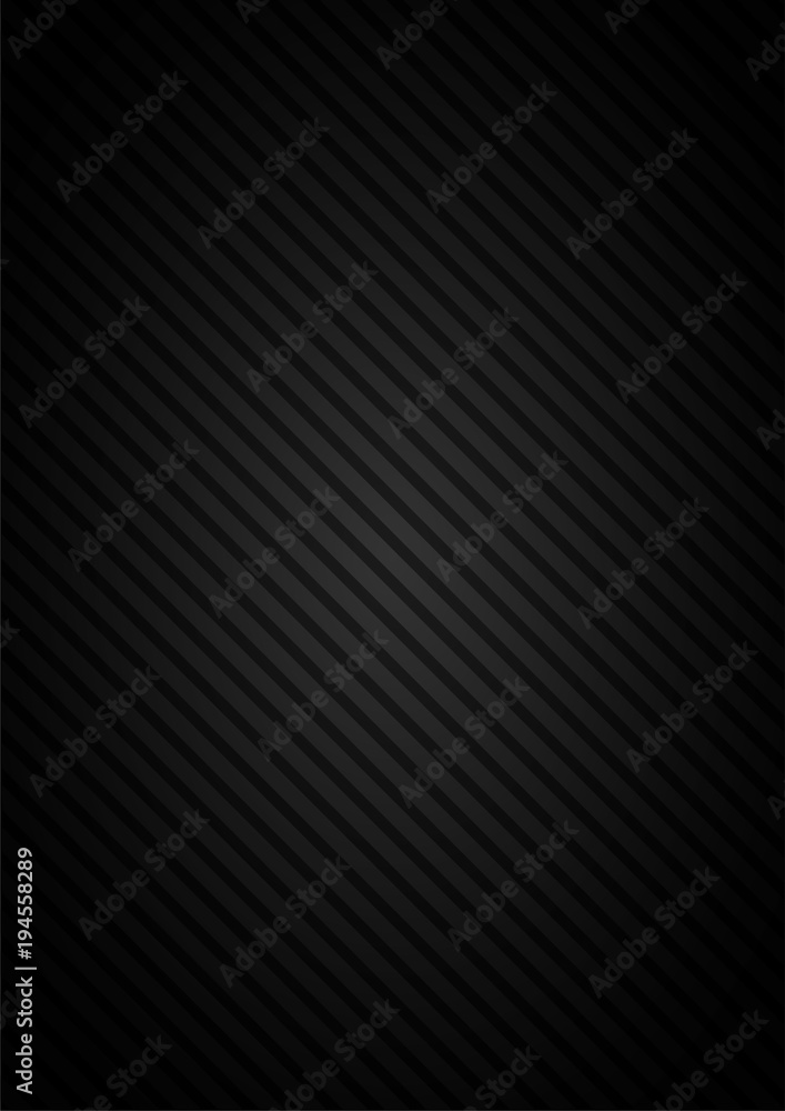 Poster black lighting background with diagonal stripes. vector abstract background