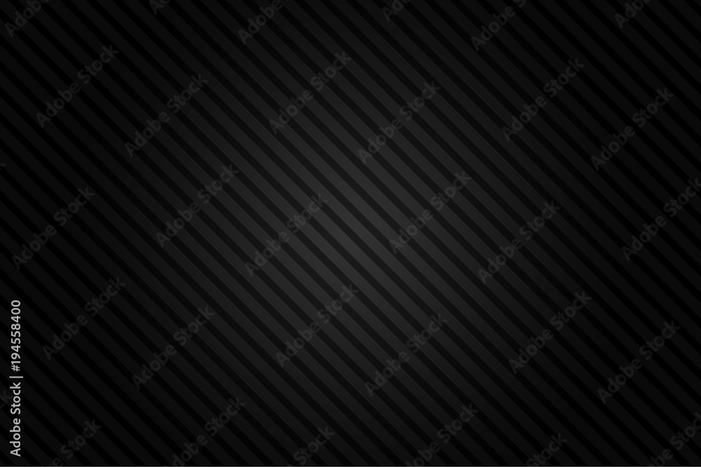 Poster black lighting background with diagonal stripes. vector abstract background