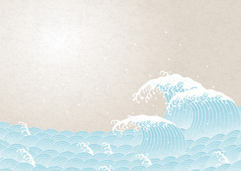 Fototapeta premium Fala i styl