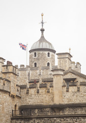 Fototapeta na wymiar the Tower of London. old castle details in United Kingdom