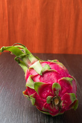 dragon fruit on the black table