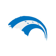 Honduras flag, vector illustration