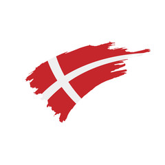 Denmark flag, vector illustration