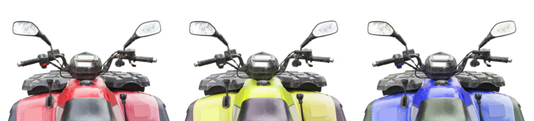 set of three atv quad bike isolated on white background © Ioan Panaite