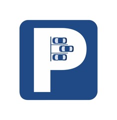 Car parking logo, sign